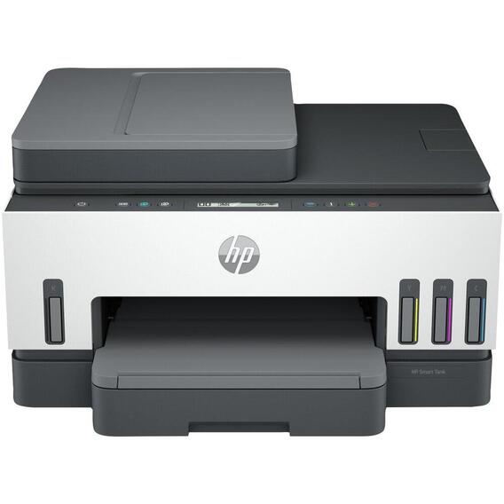HP Smart tank 750 Wireless all in one printer on a clean background