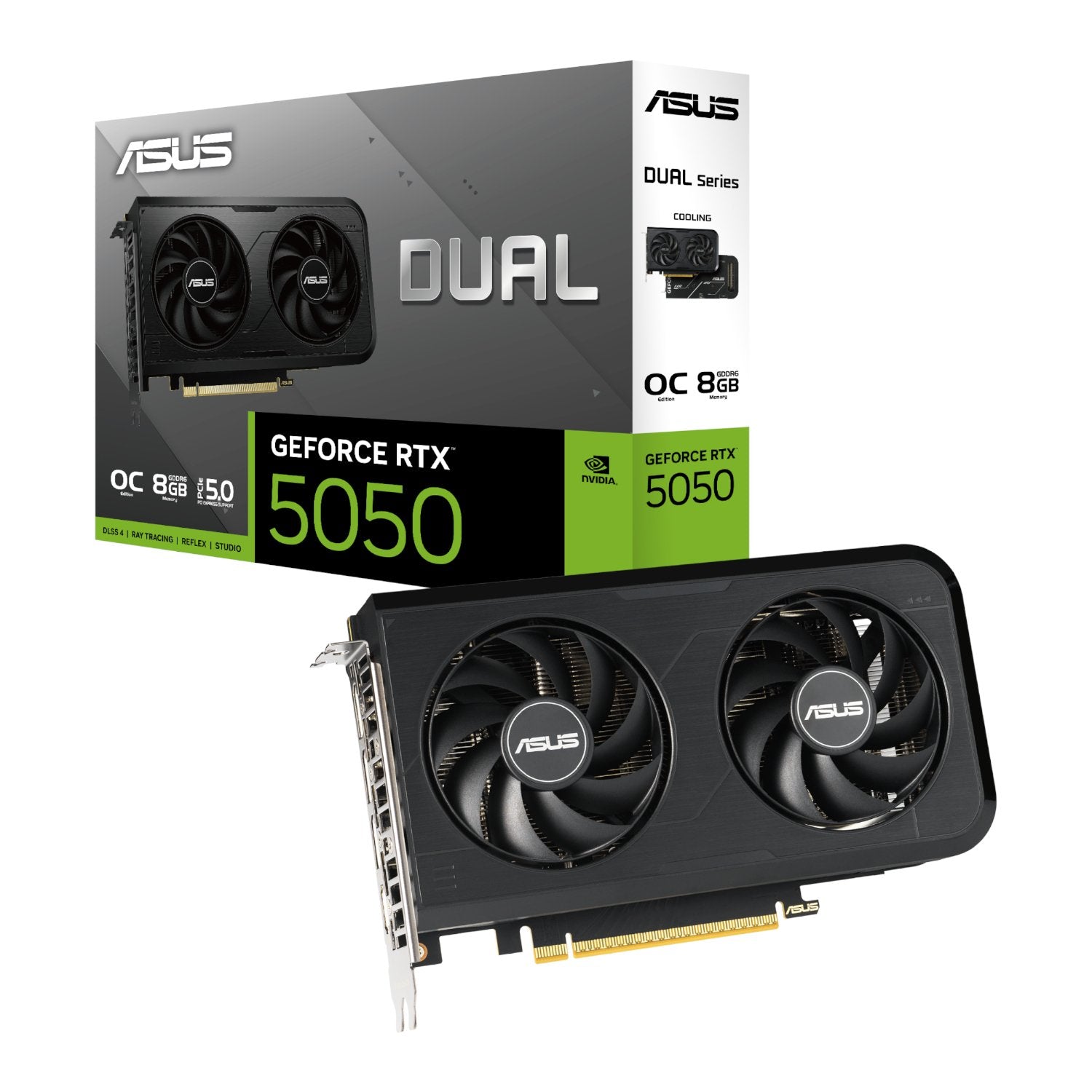 ASUS Nvidia GeForce RTX 5050 Dual OC 8GB GDDR6 Graphics Card product image