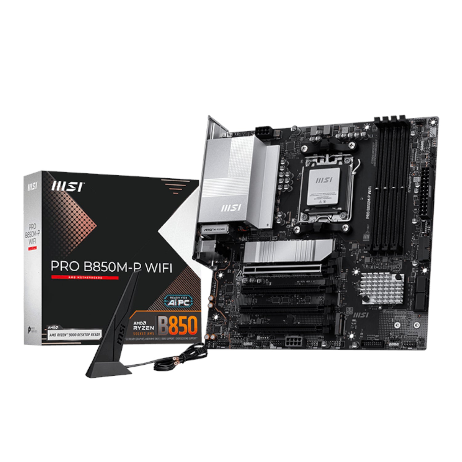 MSI PRO B850M-P WIFI AM5 mATX Motherboard product image
