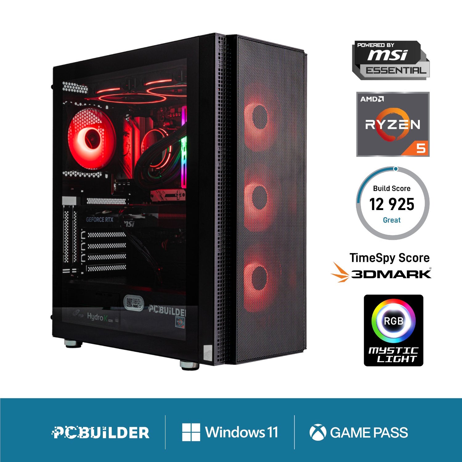 PCBuilder Ryzen 5 7600 SPECIALIST Windows 11 Gaming PC product image