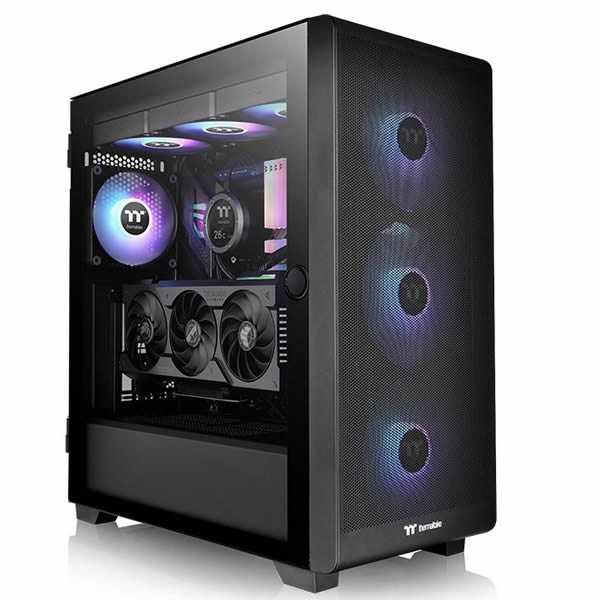 Thermaltake S250 TG ARGB Black Mid Tower Chassis product image