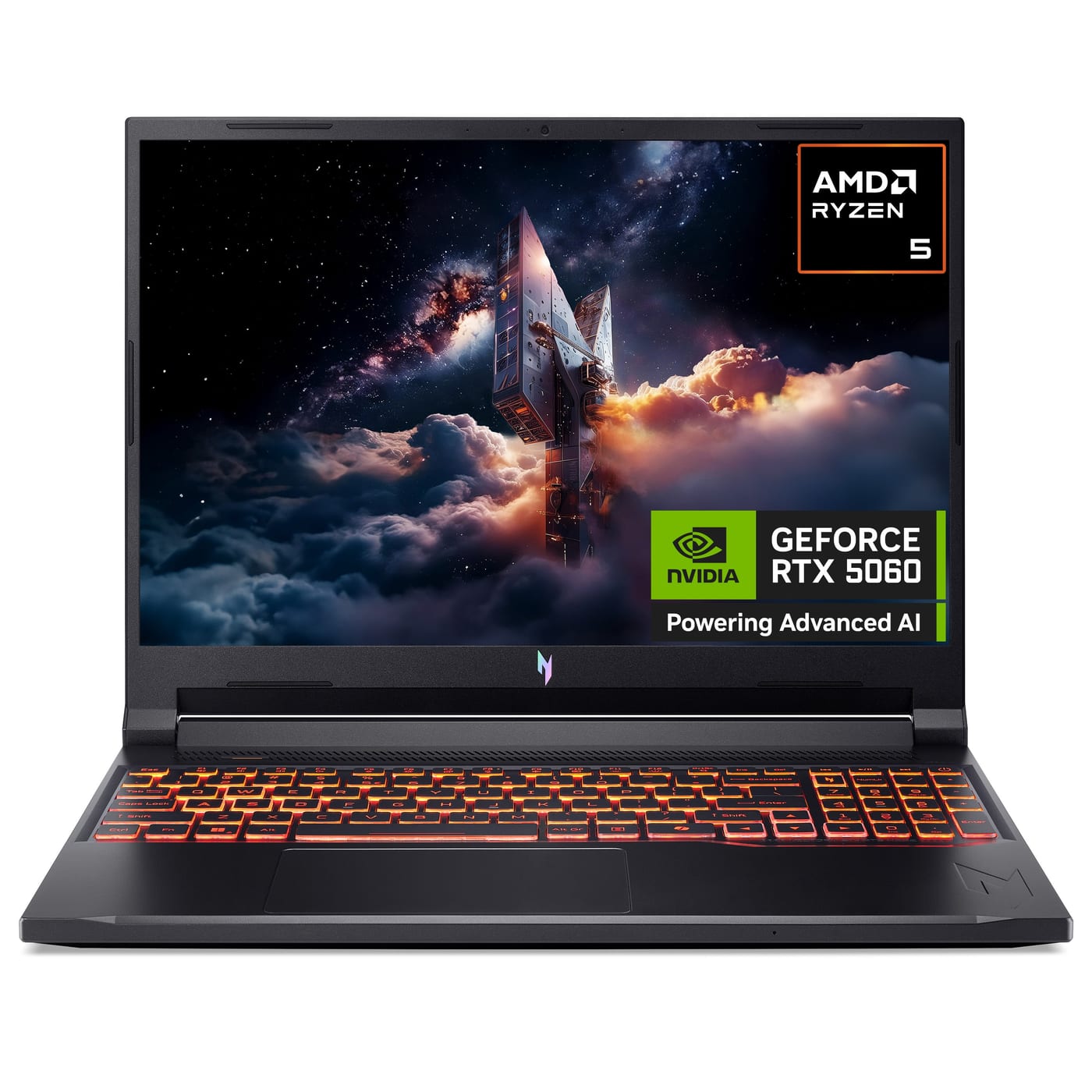 Acer Nitro V 16S | AMD Ryzen R5 240 | 16GB | 1024GB | 16" WUXGA 180Hz | NVIDIA® GeForce RTX™ 5060 8GB GDDR7 | Windows 11 Home AI - Black product image