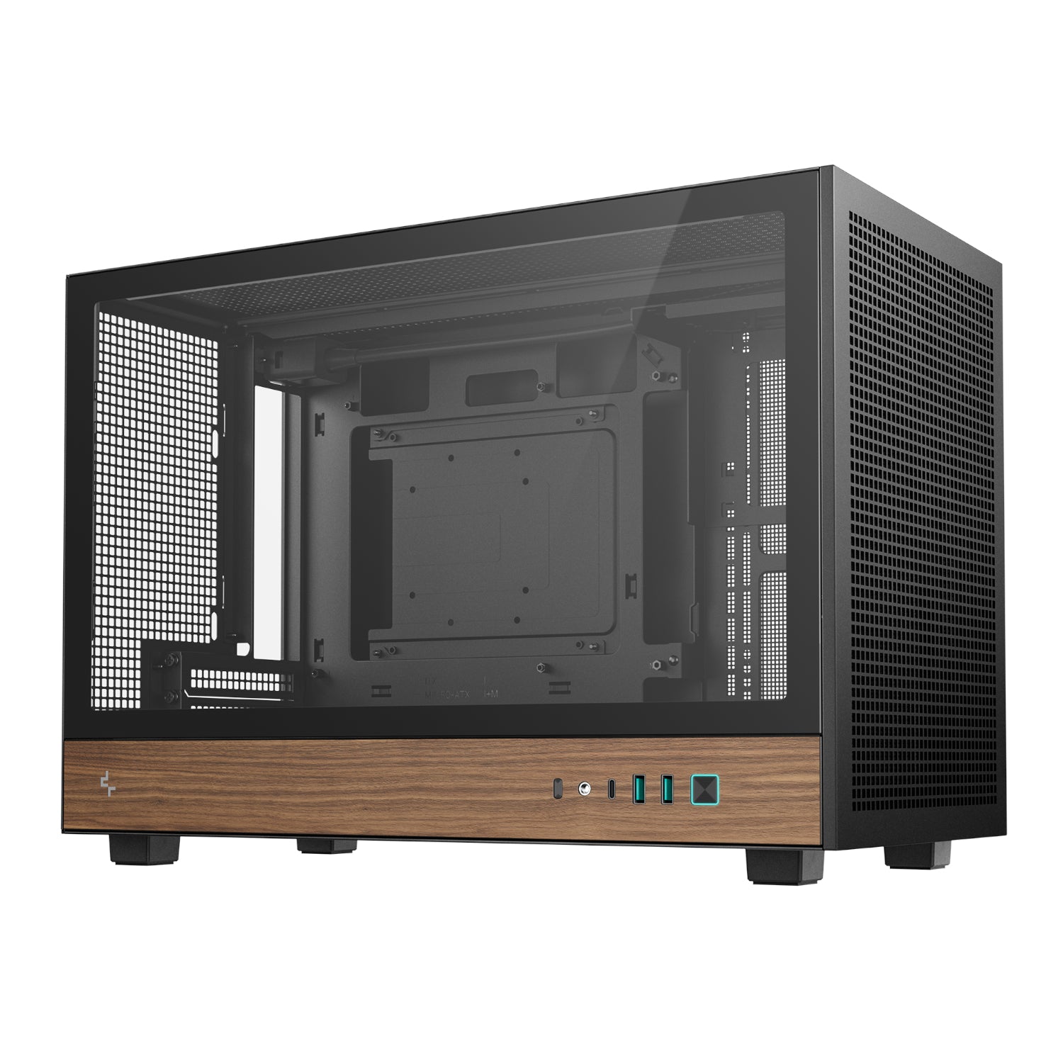 DeepCool CH260 Wood mATX Gaming Chassis - Black product image