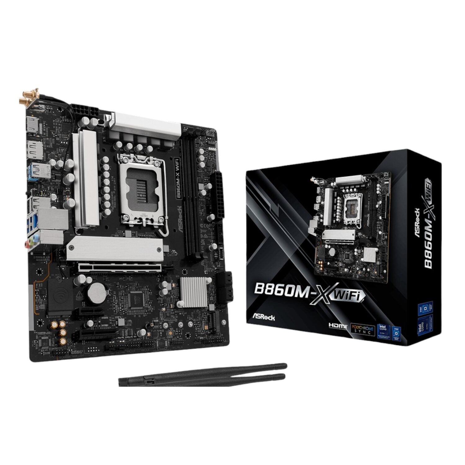 ASRock B860M-X Micro ATX DDR5 Motherboard (PCIe 5 and Wi-Fi 6E) product image