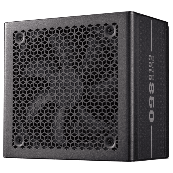 Cooler Master Elite Gold 850W ATX 12V V3.1 80Plus Gold Certified Fully Modular Power Supply with EPS Connector, Supports PCIe Gen 5.1 Standards, Active PFC And 120mm Silent Fan – Black Colour product image