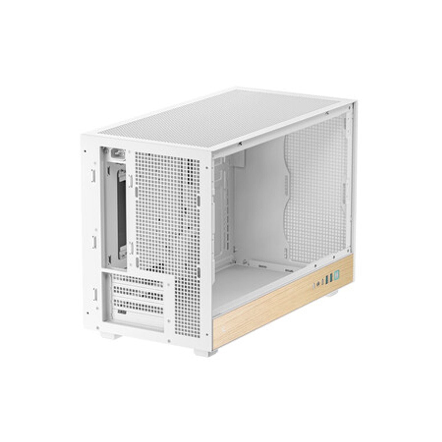 DeepCool CH260 Wood mATX Gaming Chassis White product image