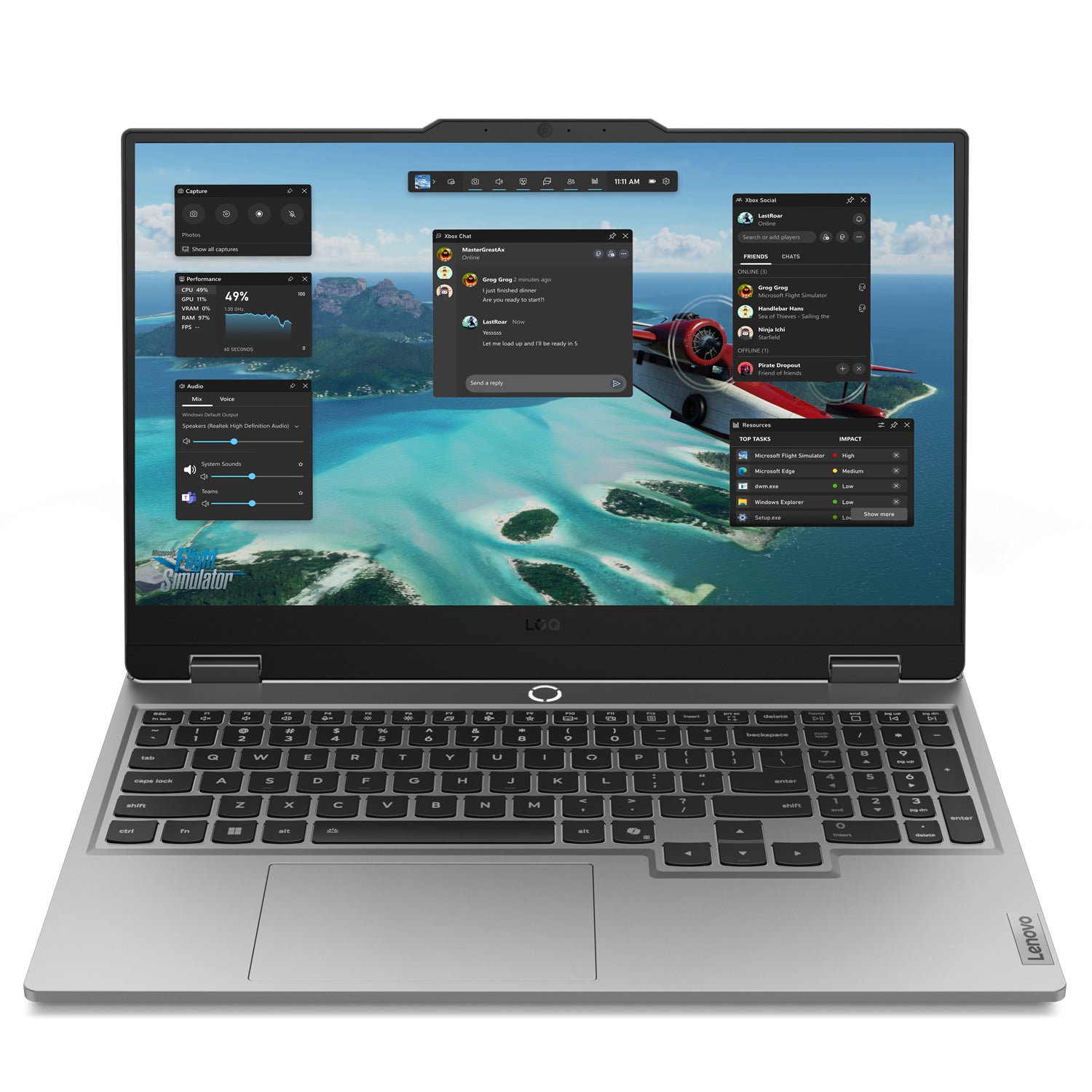 Lenovo LOQ 15 | Core i7 14th Gen | 15.6" FHD | 24GB RAM | 512GB SSD | RTX 5060 8GB Graphics - Luna Grey product image
