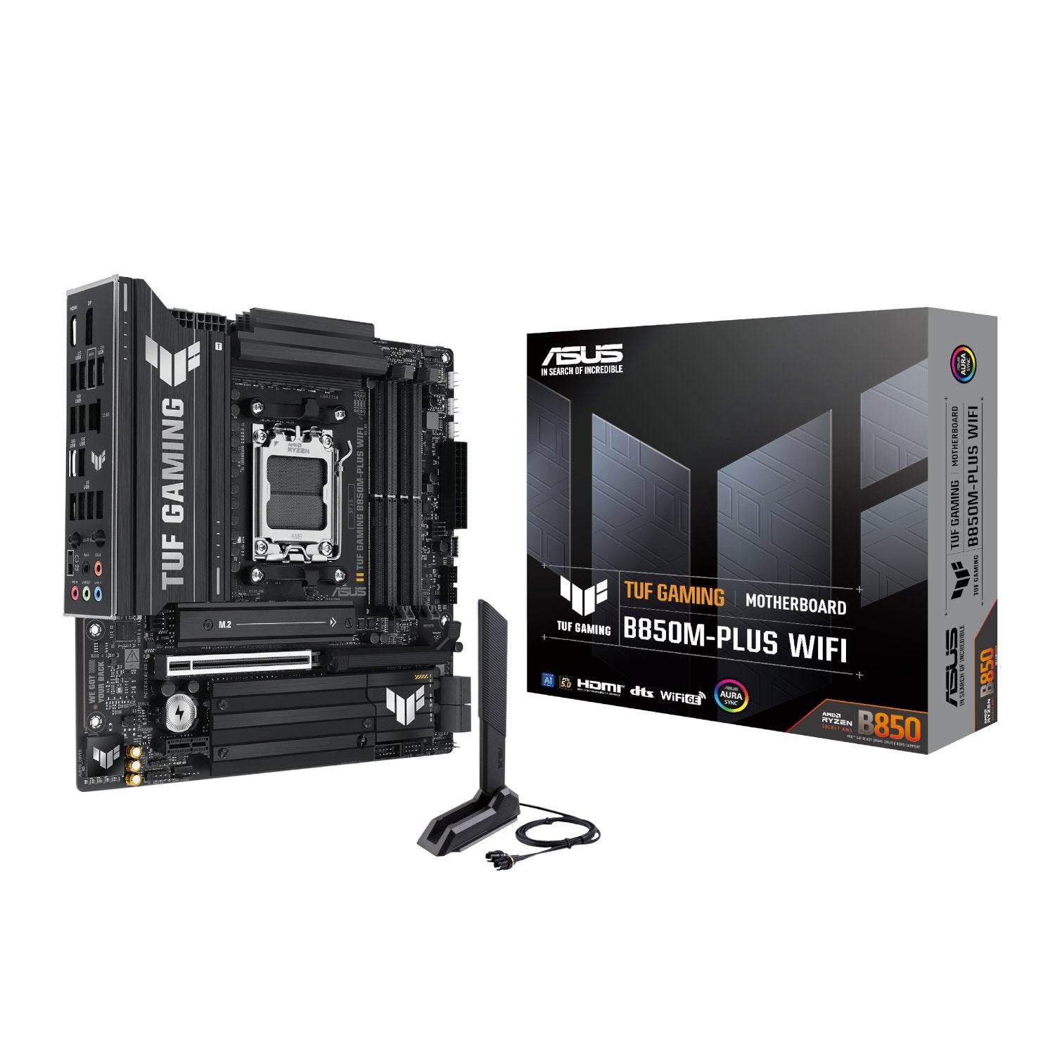 Asus TUF Gaming B850M-PLUS WIFI AM5 Micro ATX Gaming Motherboard product image