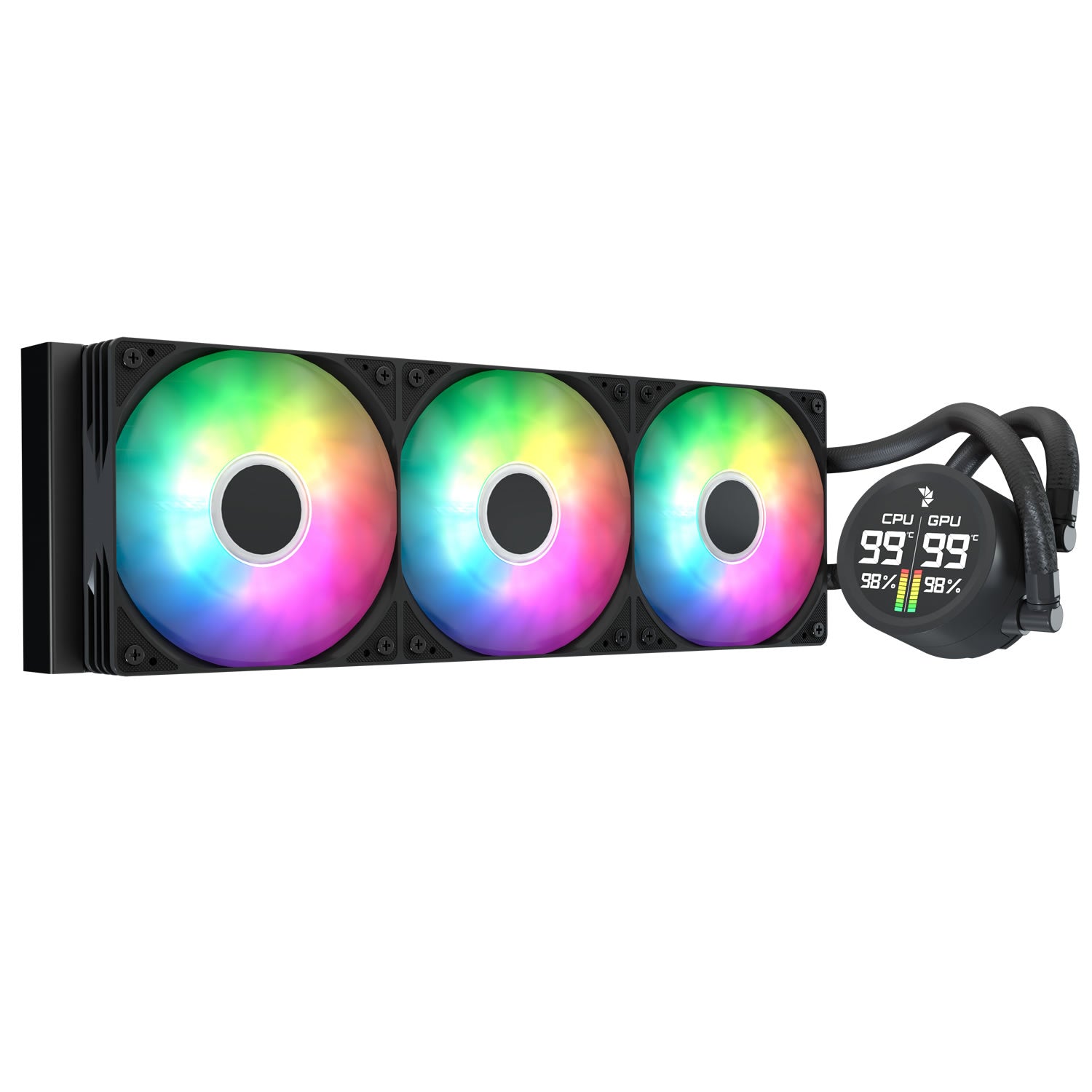 AeroCool Abyss 360mm L Digital Liquid Cooler - Black product image