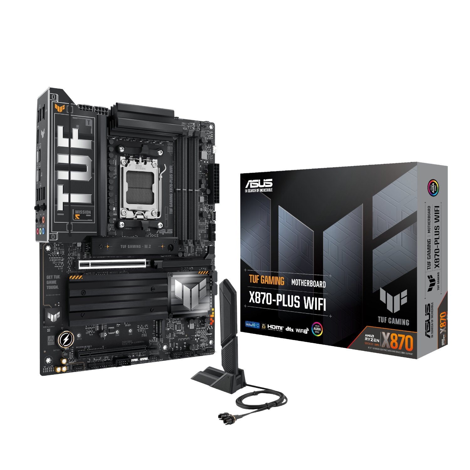 Asus TUF Gaming X870-PLUS WIFI AMD AM5 ATX Gaming Motherboard product image