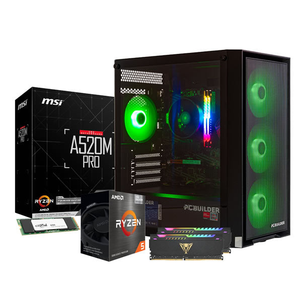 PCBuilder Ryzen 5 5600GT DEFENDER Windows 11 Gaming PC product image