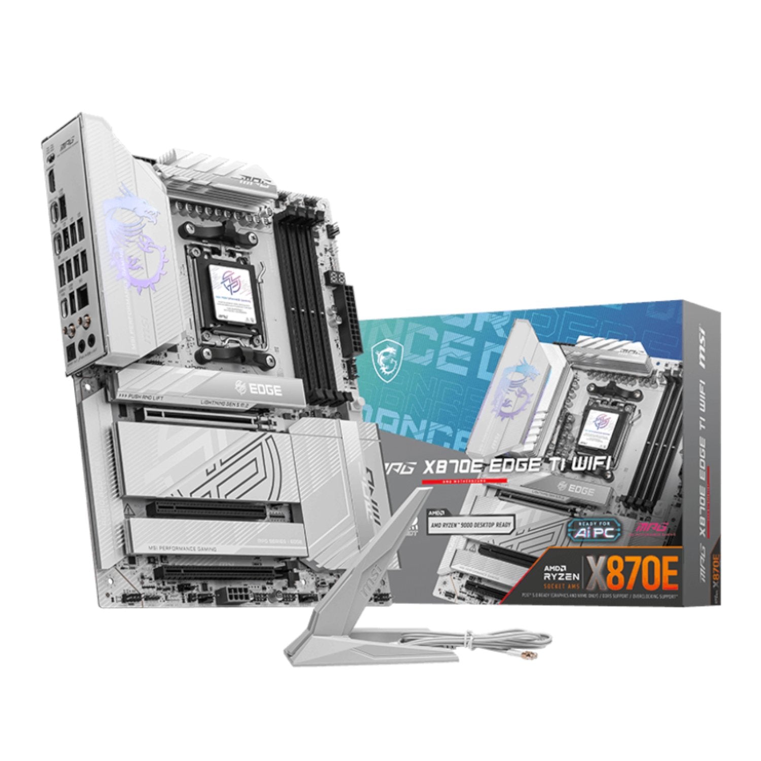 MSI MPG X870E EDGE TI WIFI AM5 ATX DDR5 Gaming Motherboard product image