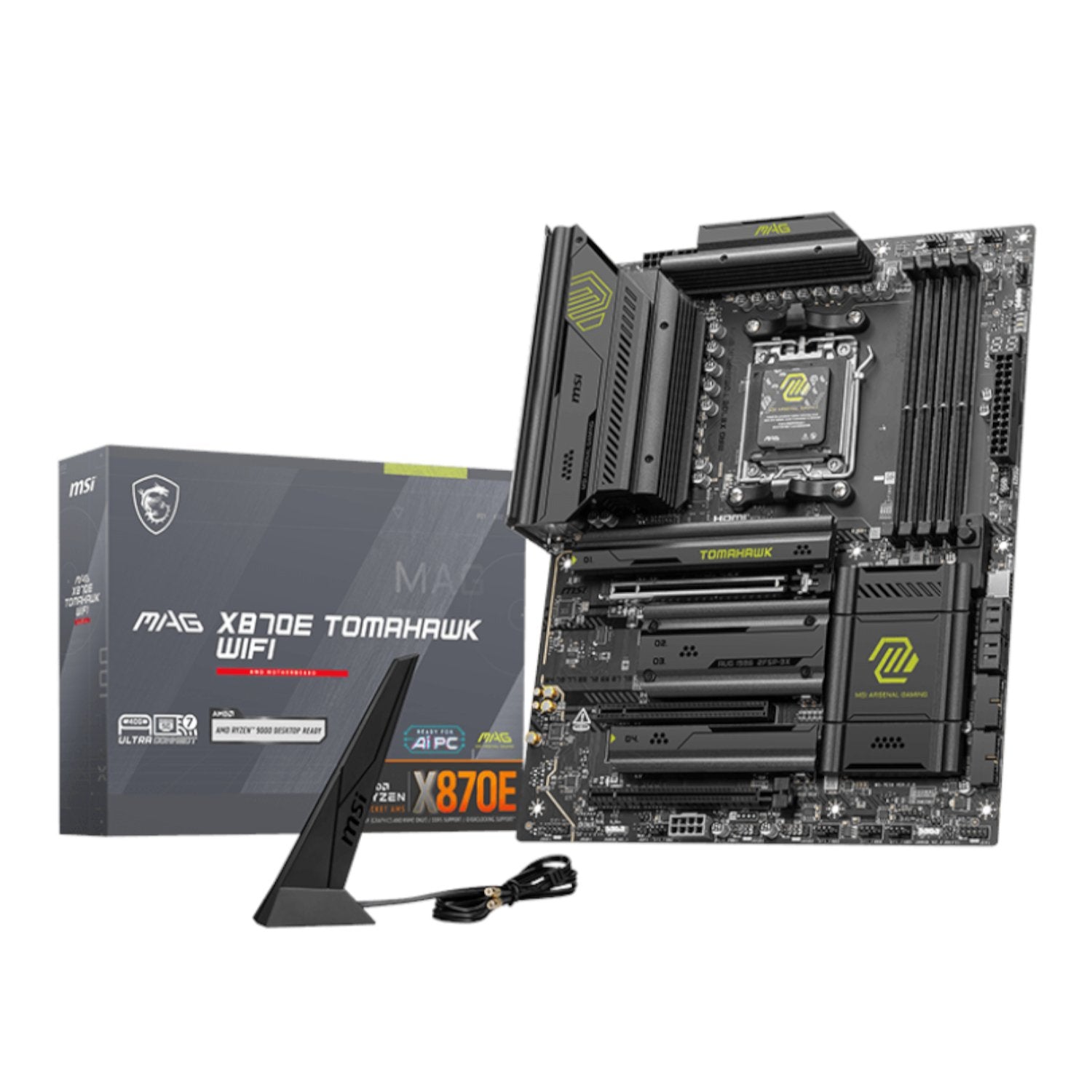 MSI MAG X870E TOMAHAWK WIFI AM5 ATX DDR5 Gaming Motherboard product image