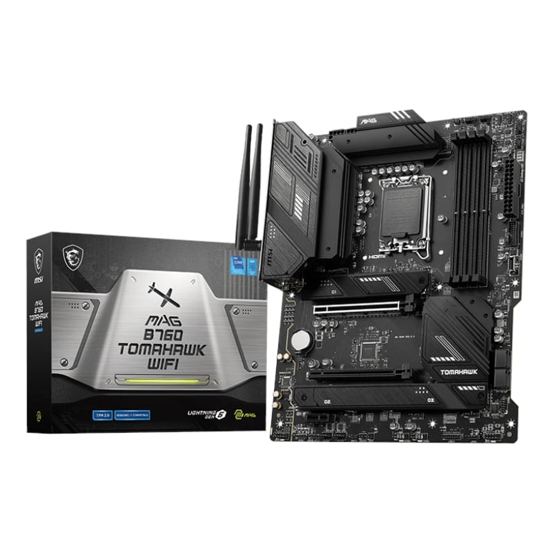 MSI MAG B760 TOMAHAWK WIFI DDR5 Intel LGA1700 ATX Gaming Motherboard product image