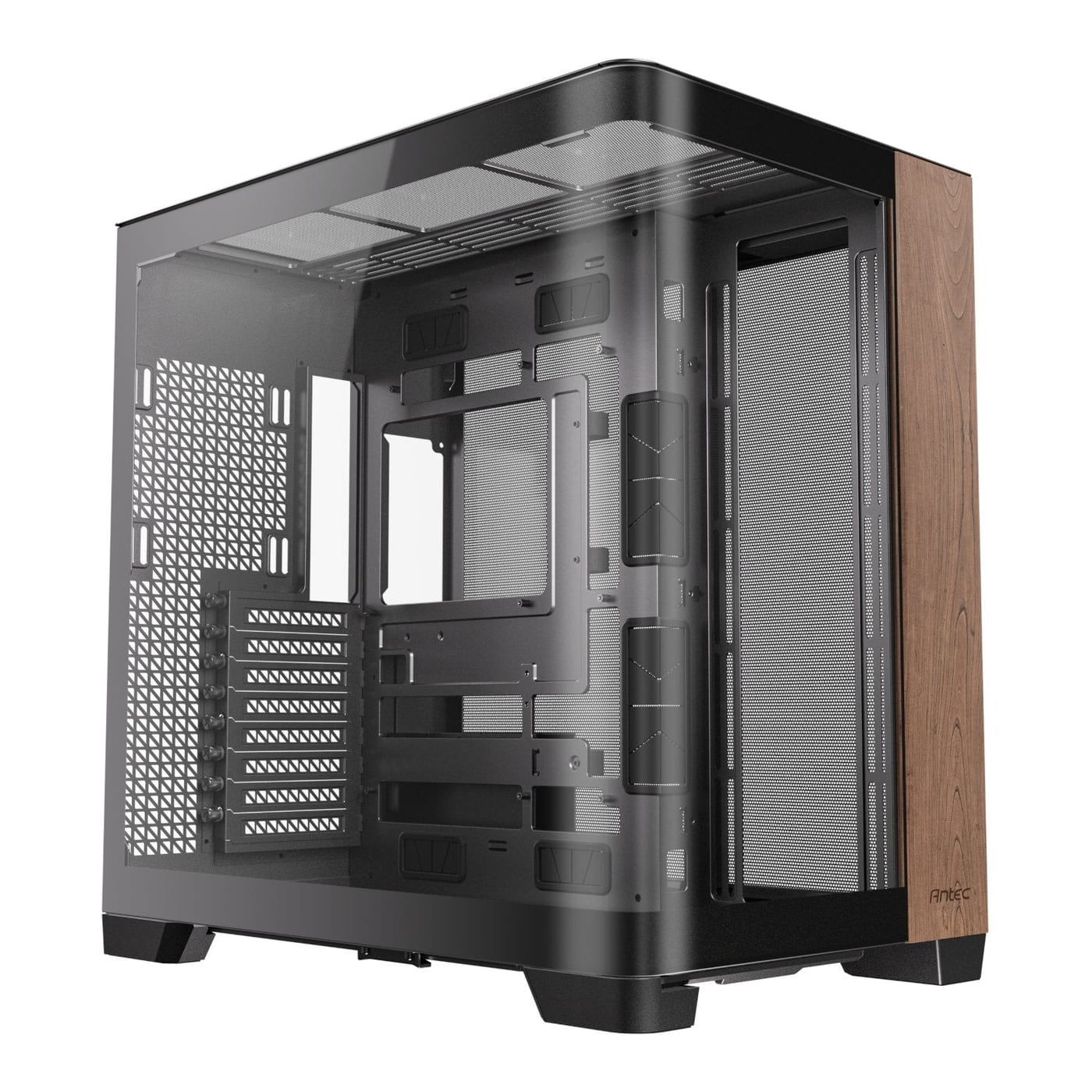 Antec C8 Curved Wood E-ATX | ATX | Micro-ATX | ITX Dual Chamber Gaming Chassis - Black product image