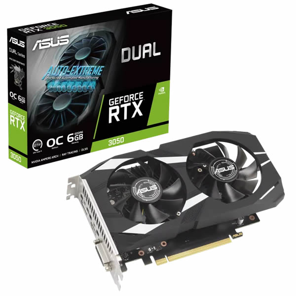 ASUS DUAL GeForce RTX 3050 6GB OC Edition product image