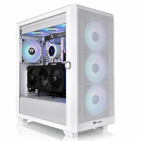 Thermaltake S250 TG ARGB Snow Mid Tower Chassis product image