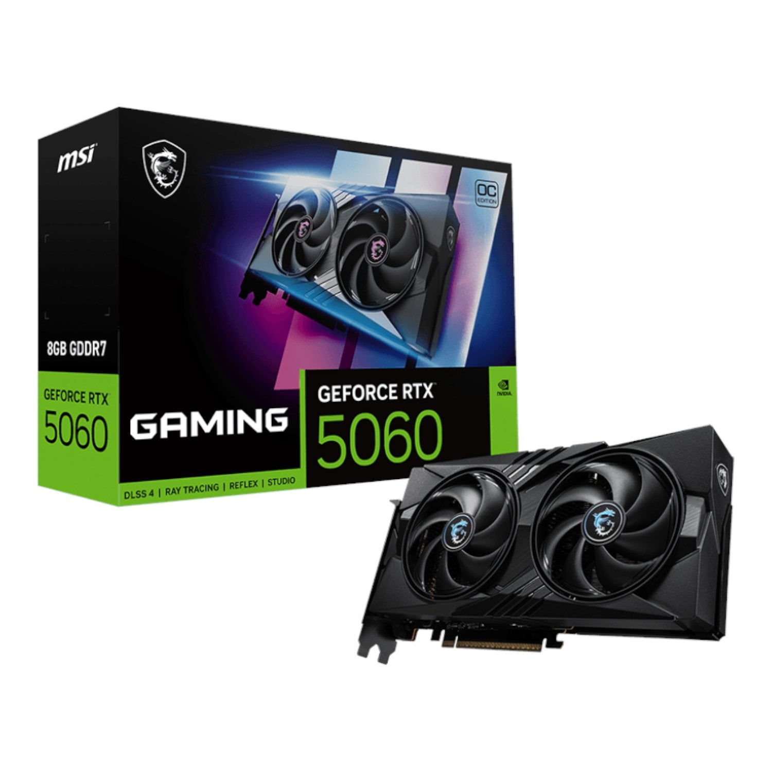 MSI GeForce RTX 5060 8GB GAMING OC Graphics Card product image