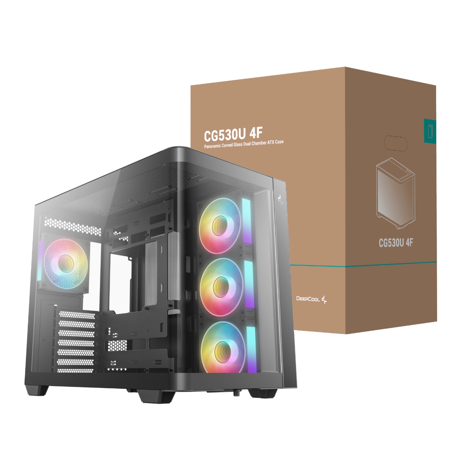 DeepCool CG530U 4F ATX Gaming Chassis - Black product image