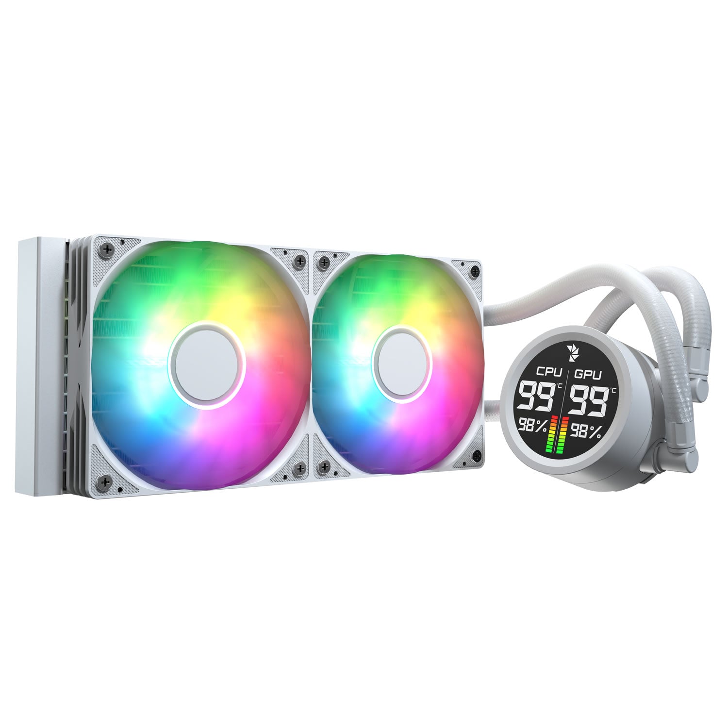 AeroCool Abyss 240mm L Digital Liquid Cooler - White product image
