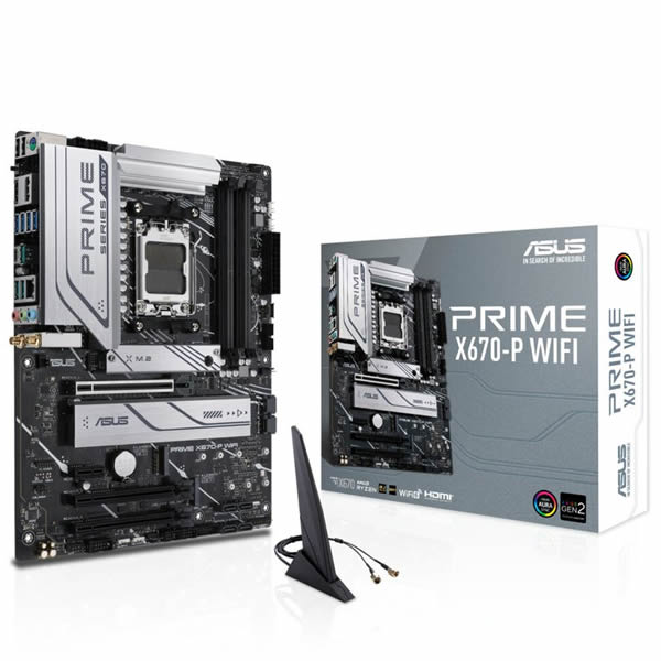 ASUS PRIME X670-P WIFI AMD X670 Ryzen Socket AM5 Motherboard product image