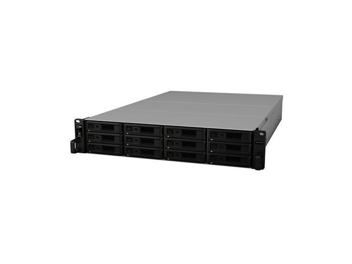Synology RX1217RP 12 Bay Rack NAS on a white background