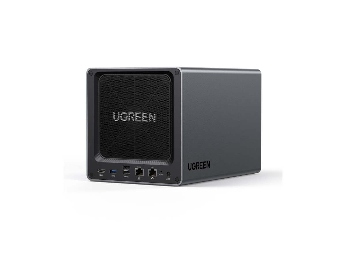 UGREEN NASync DXP4800 Plus 8GB RAM 4 Bay SATA Desktop NAS Expansion Enclosure on a white background