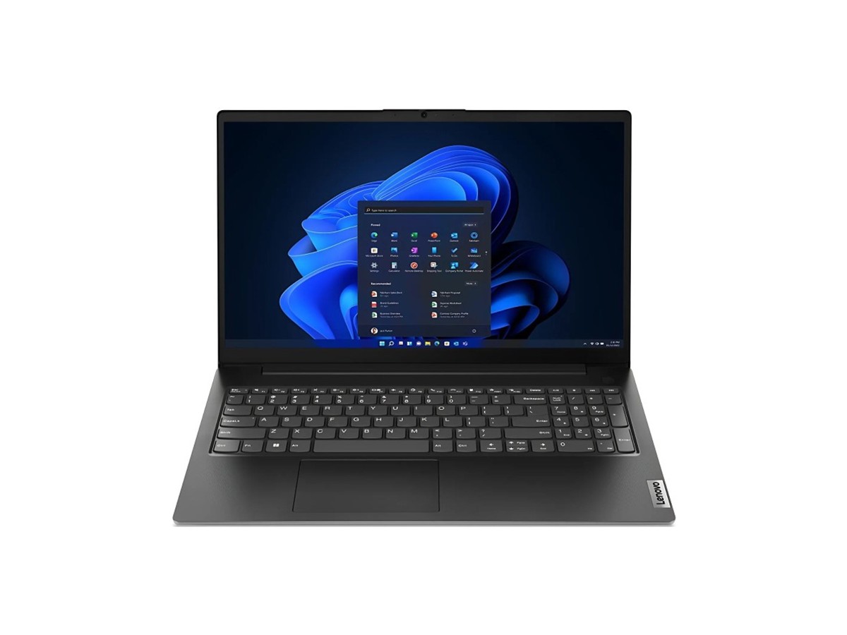 Lenovo V15 G4 AMD Ryzen 5 8GB RAM 512GB SSD 15.6 Inch Windows 11 Laptop on a white background
