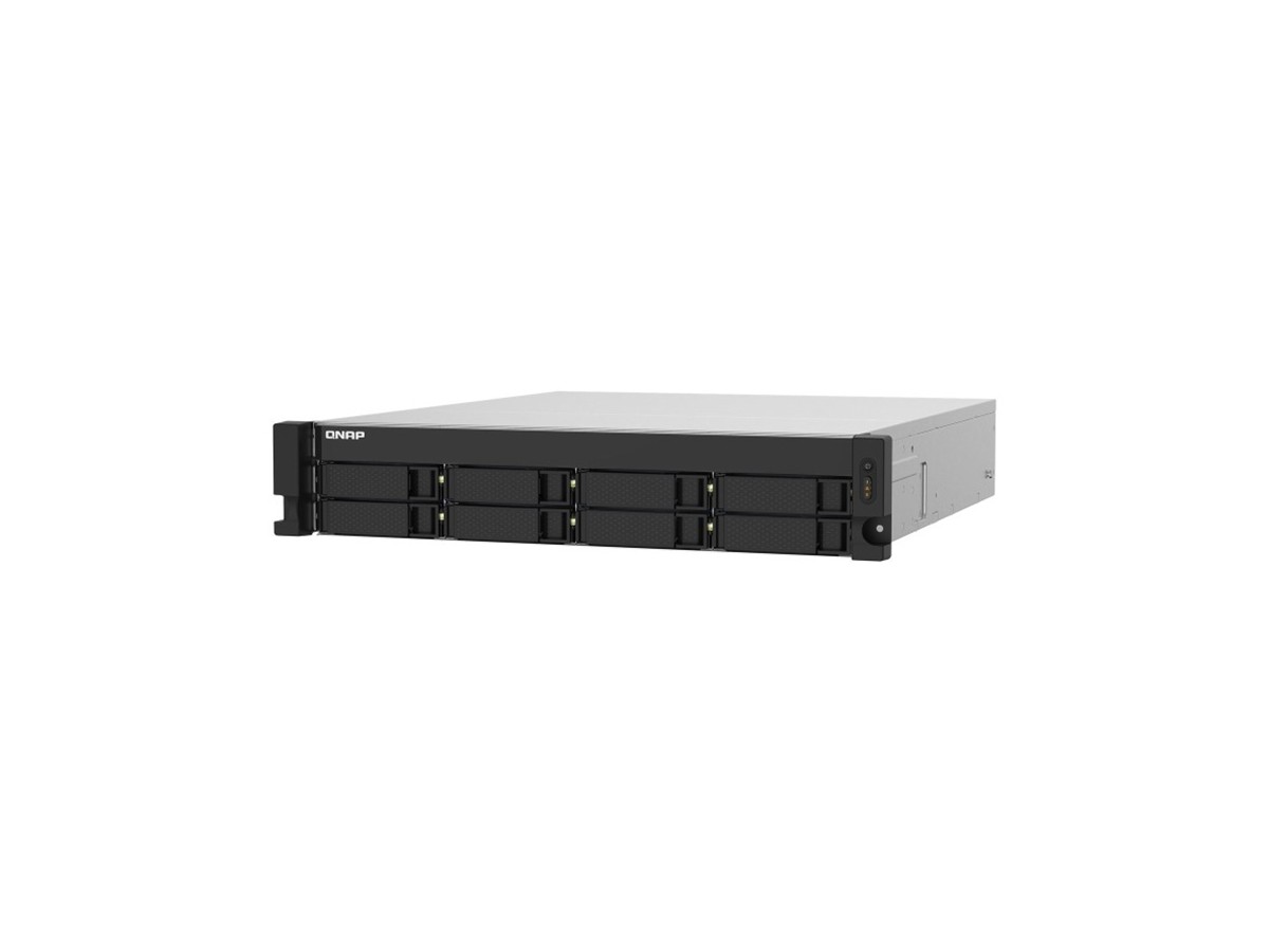 QNAP TS-832PXU-4G 8 Bay Rackmount NAS on a white background