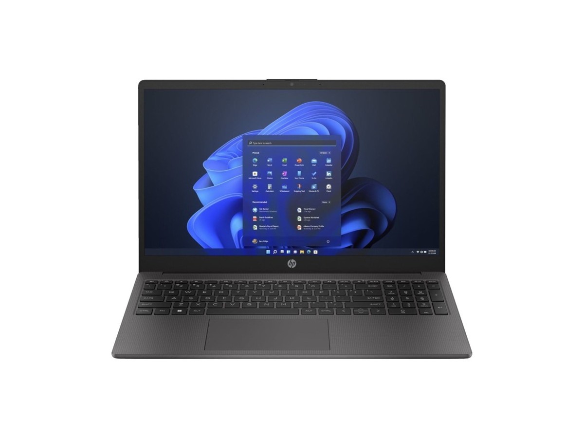 HP 250 G10 Intel Core i7 16GB RAM 512GB SSD 15.6 Inch Windows 11 Pro Laptop on a white background